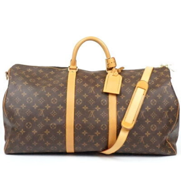 Louis Vuitton Keepall Bandouliere Monogram Brown Boston Bag - Picture 1 of 9